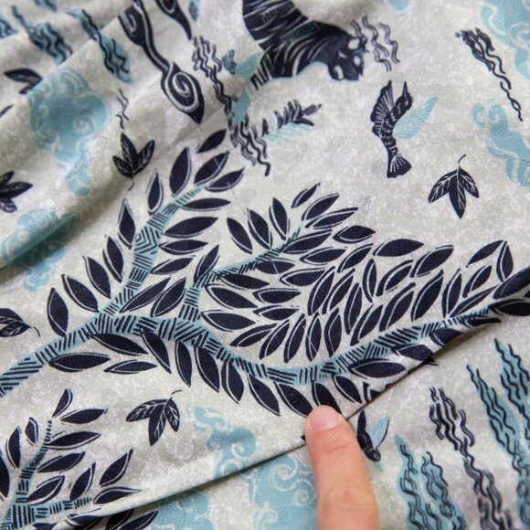 SALONI Fleur E Green Floral Printed Satin Dress Size 4 - Picture 9 of 9